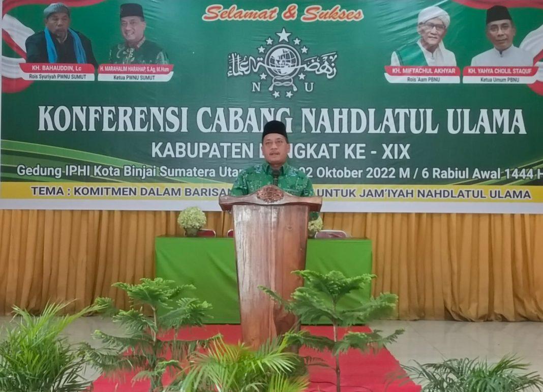 PWNU Sumut Kabupaten Langkat Memiliki Sejarah Panjang dengan NU