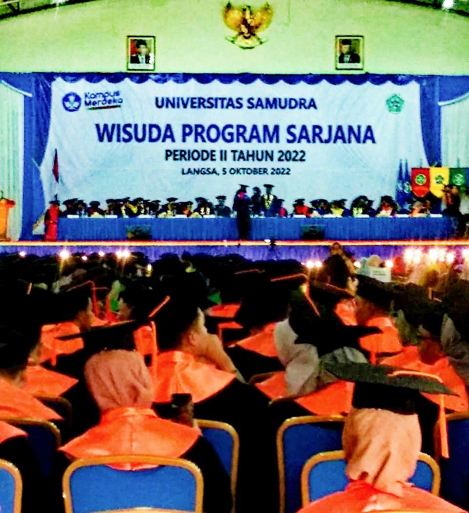 Rektor Universitas Samudra Prosesi Wisuda Merupakan Momen yang Istimewa