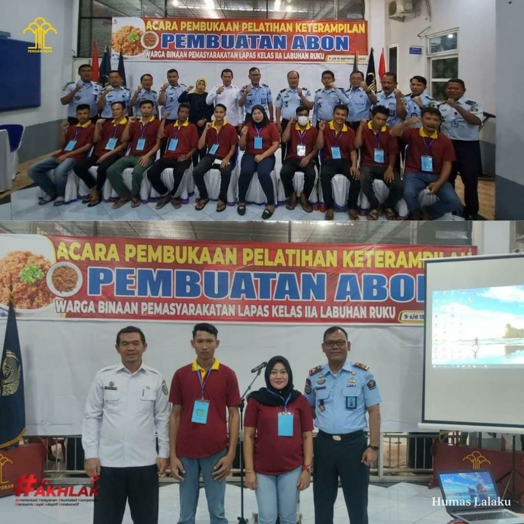 Lapas Kelas II A Labuhan Ruku Gelar Pelatihan Keterampilan Pembuatan Abon Bagi WBP