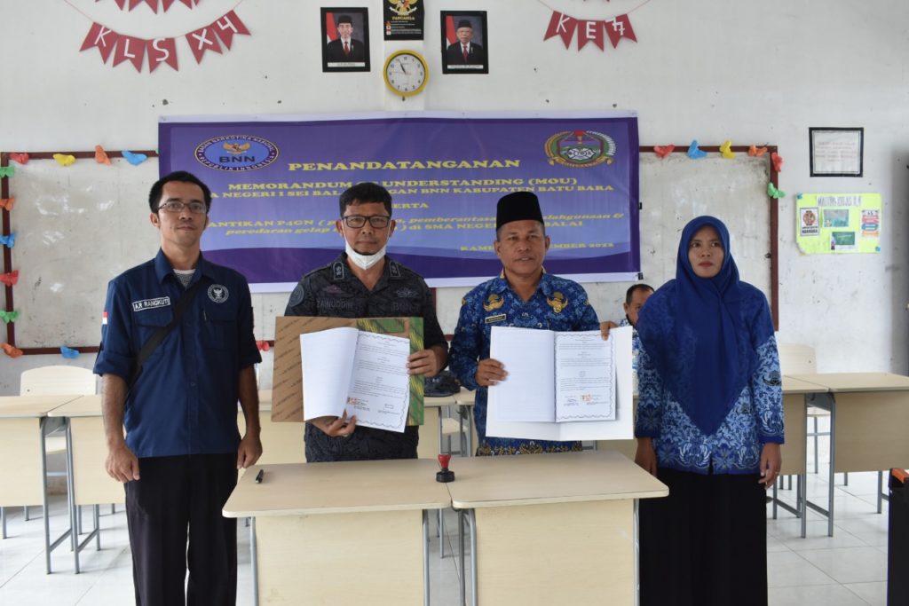 BNNK Batu Bara Teken MoU dengan Smansa Sei Balai