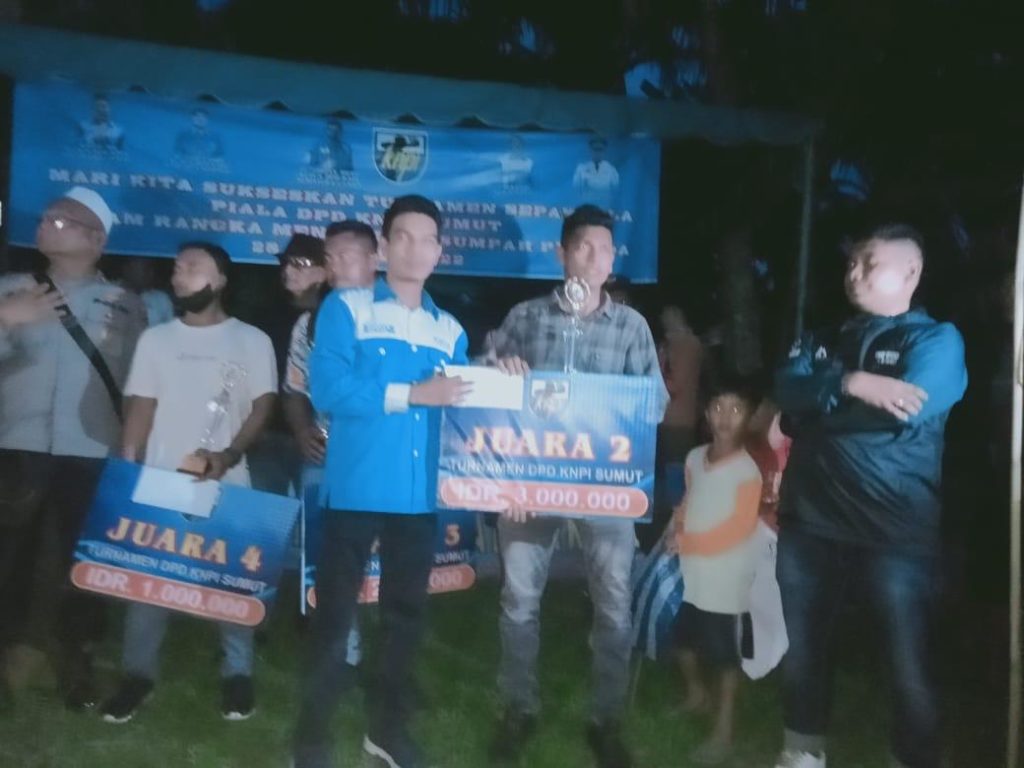 Penutupan Turnamen KNPI Hamparan Perak, Ilham Berikan Pesan kepada Pemuda (2)