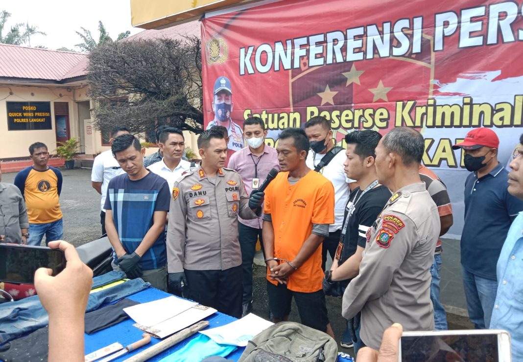 Polres Langkat, Tangkap Pelaku Pembunuh Pekerja Jalan Tol