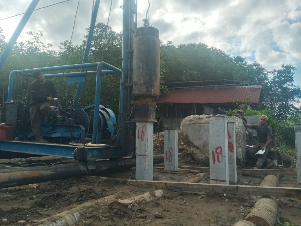 Pembangunan Jembatan Desa Pasar Rawa Selesai