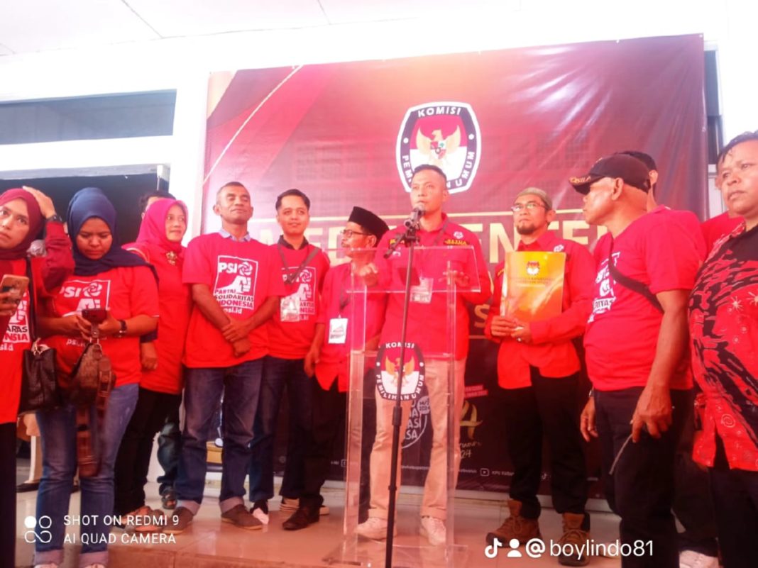 Daftarkan Bacaleg ke KPUD, PSI Kabupaten Solok
