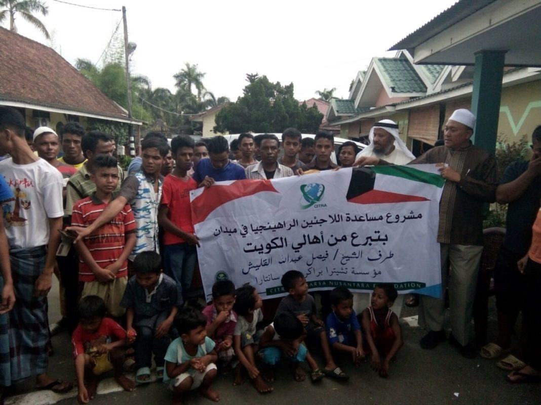 Yayasan Citra Prakarsa Nusantara Foundation bersama pengungsi Rohingya di Medan