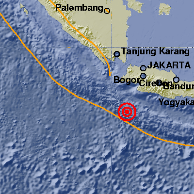 Pusat Gempa Sukabumi