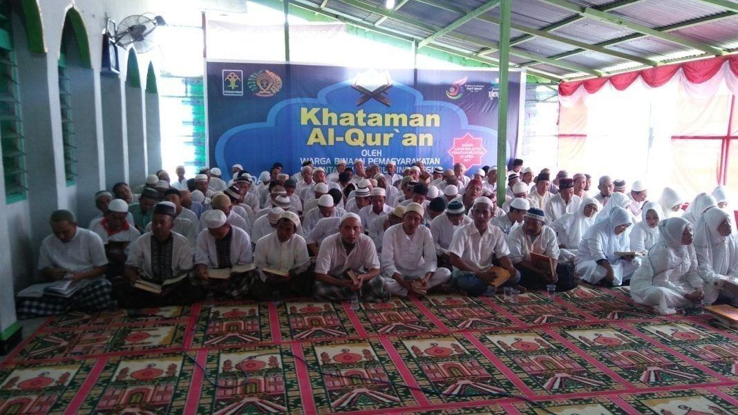 Ratusan Napi Serentak Khatam Al Quran di Lapas Se Indonesia