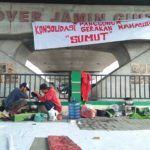 Demo Buruh Medan, Foto Panggung Konsolidasi Gerakan Mahasiswa Sumut (12)