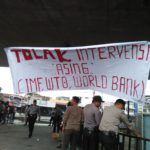 Demo Buruh Medan, Foto Panggung Konsolidasi Gerakan Mahasiswa Sumut (2)