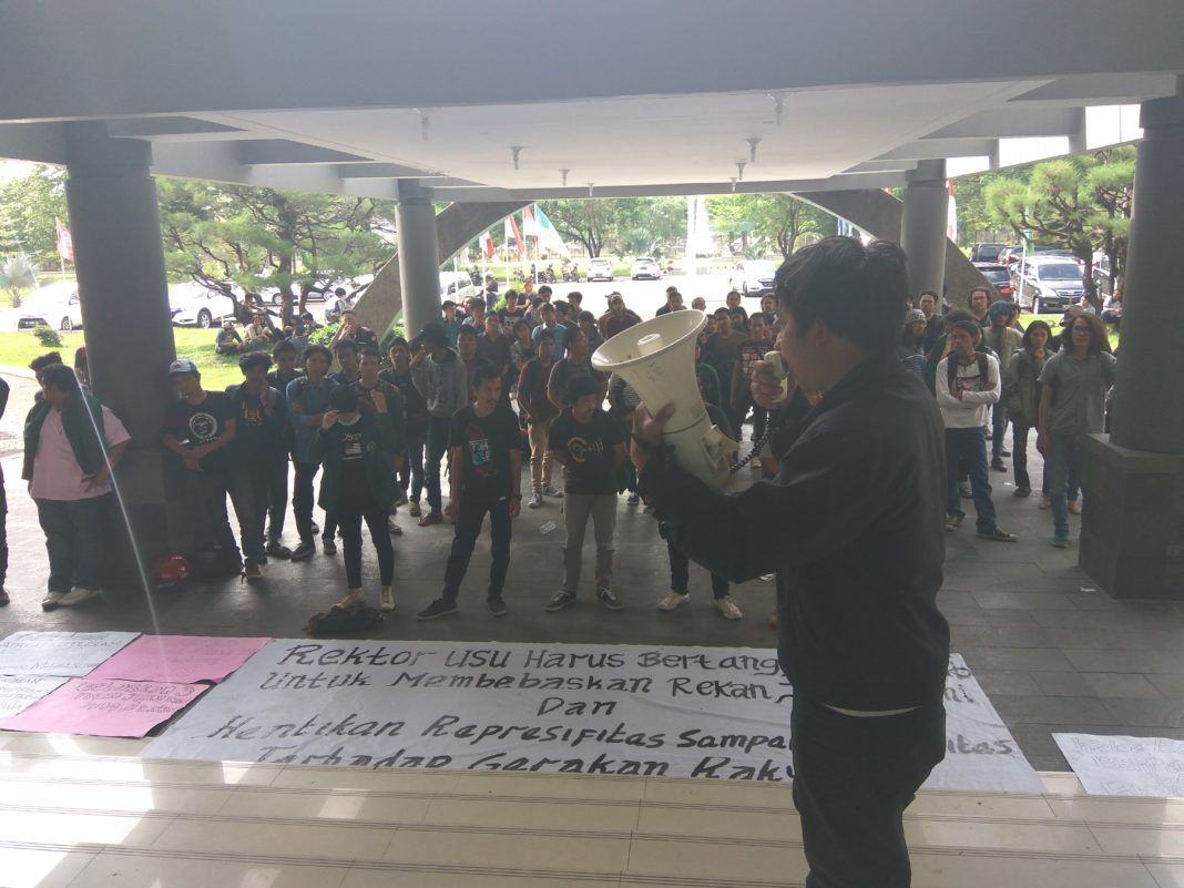 Demo Mahasiswa USU Rektorat USU akan Bantu