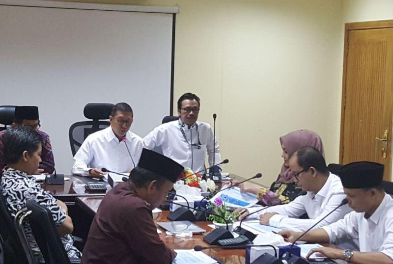 Foto: Menteri Agama Lukman Hakim Saifuddin saat rapat koordinasi persiapan di Kantor Daker Makkah.