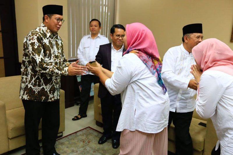Foto: Menteri Agama Lukman Hakim Saifuddin bersilaturahim dengan ASN Kementerian Agama.
