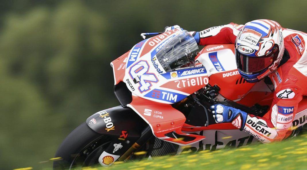 Pembalap Ducati Andrea Dovizioso berhasil keluar sebagai juara MotoGP Austria (AP Photo/Kerstin Joensson)