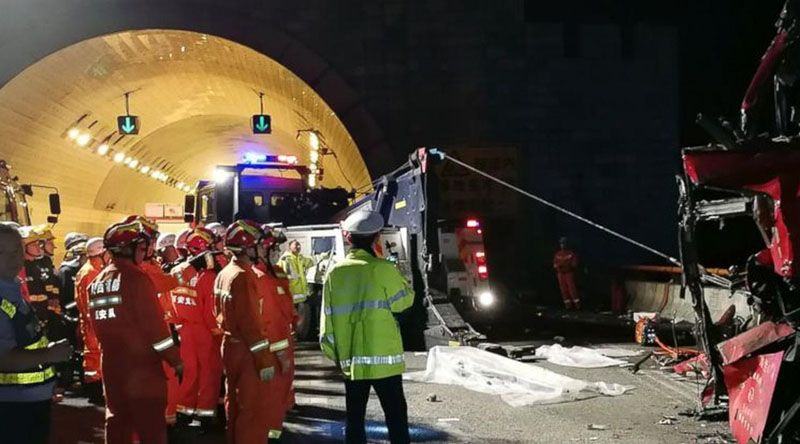 Bus Tabrak Terowongan, 36 Penumpang Meninggal Dunia