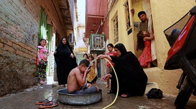 Ilustrasi gelombang panas di Irak. (AP)