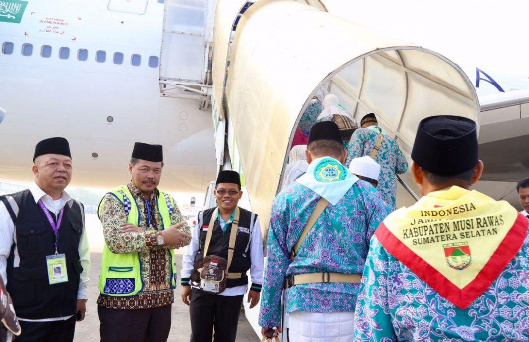 Foto: Kloter terakhir Embarkasi Palembang hari ini, Kamis (24/8) diberangkatkan ke Jeddah.