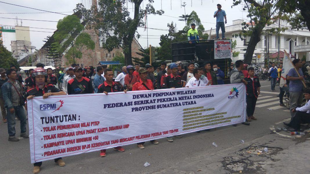 Demo Buruh Medan