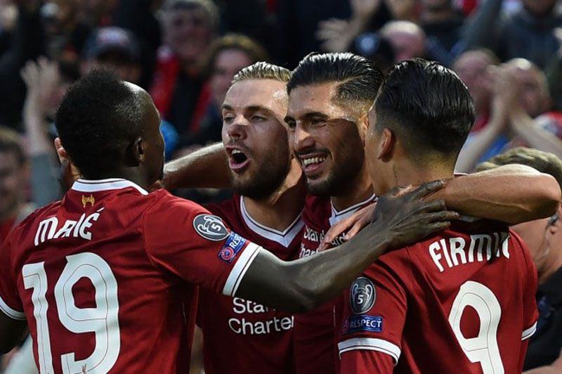 Para pemain Liverpool merayakan kemenangan atas Hoffenheim (Foto: AFP)