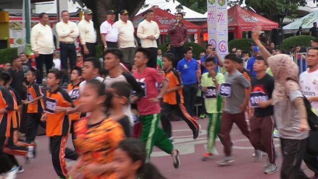 Foto: Sebanyak 6.748 peserta mengikuti perhelatan lomba lari Medan 10 K yang digelar Pemko Medan, Minggu (13/8).