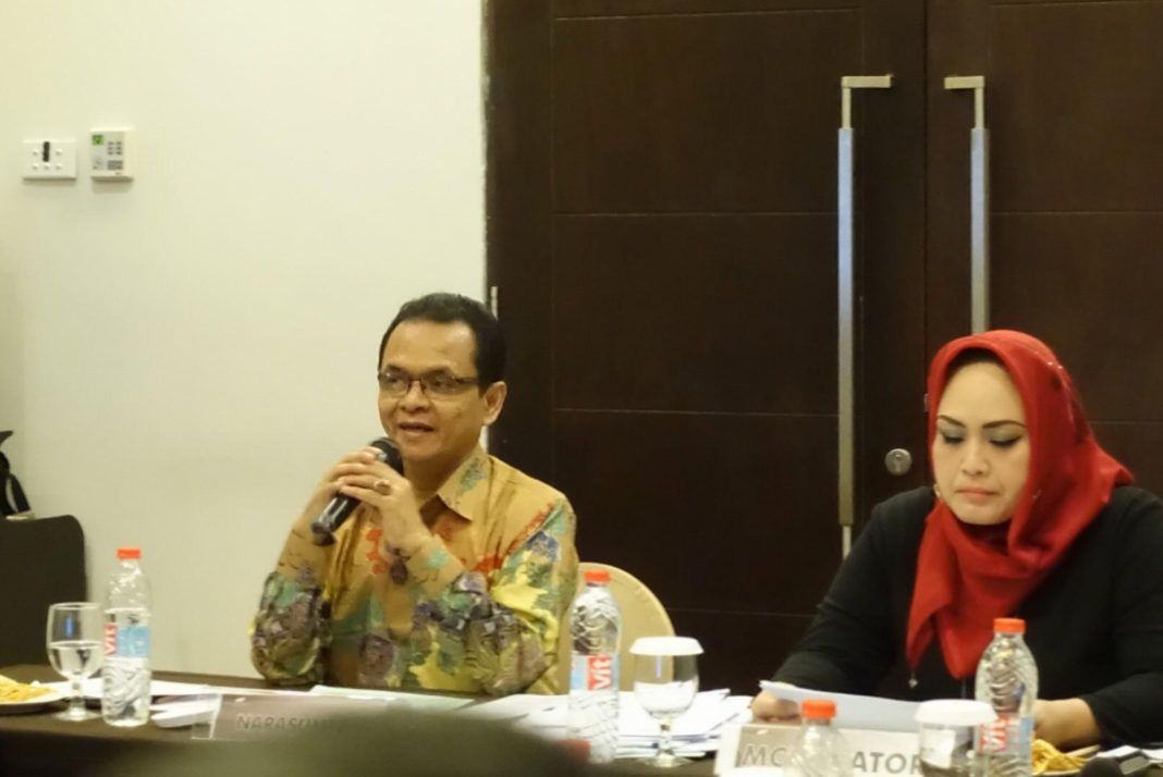 Foto: Kepala Biro Ortala Afrizal Zen sebagai Narasumber Kegiatan Penguatan Penguatan Pokja RB di Bogor, Selasa (8/8).