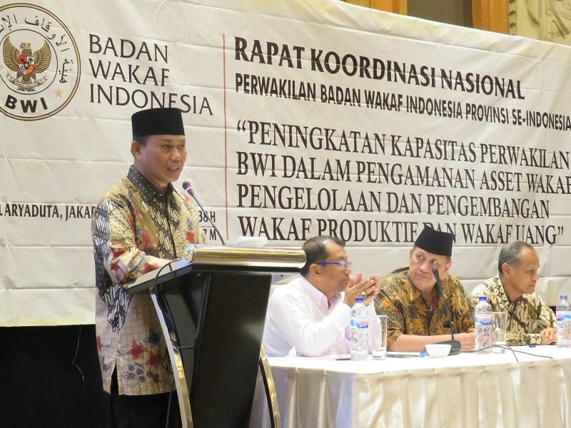 Foto: Badan Wakaf Indonesia (BWI) menggelar Rakornas BWI Provinsi se-Indonesia di Jakarta.