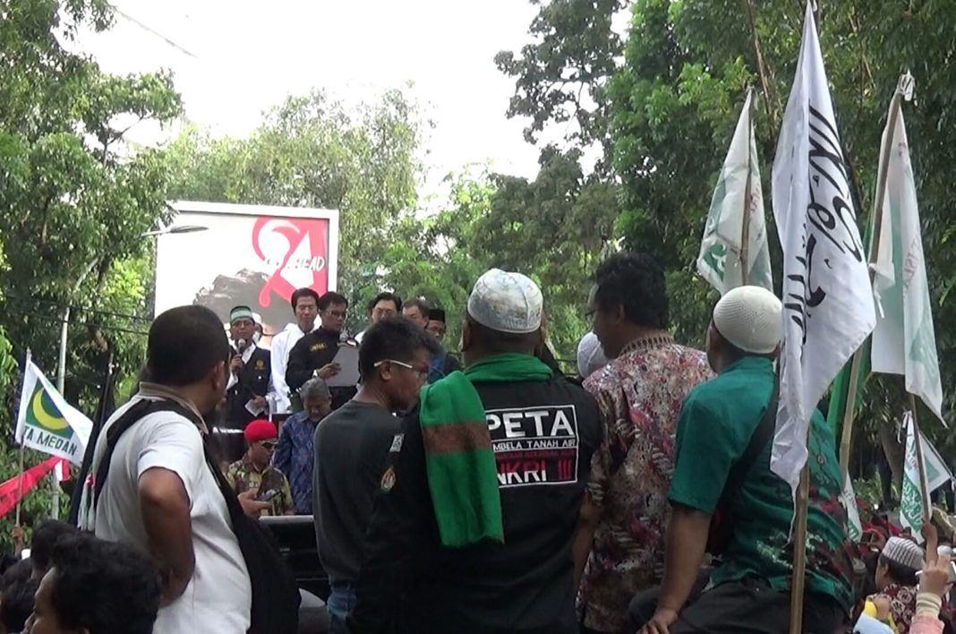 Demo Silidaritas Rohingya Medan