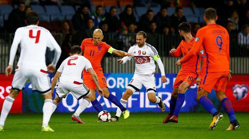 Belanda masih menjaga peluang lolos ke putaran final Piala Dunia 2018. (REUTERS/Vasily Fedosenko)