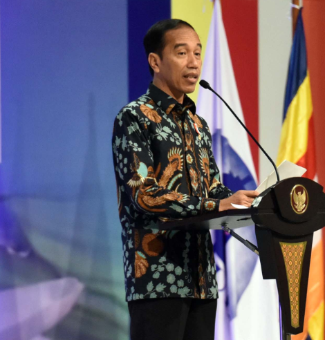Foto: Presiden Jokowi saat menghadiri Rakernas Walubi, di JI Expo Kemayoran Jakarta, Kamis (26/10).