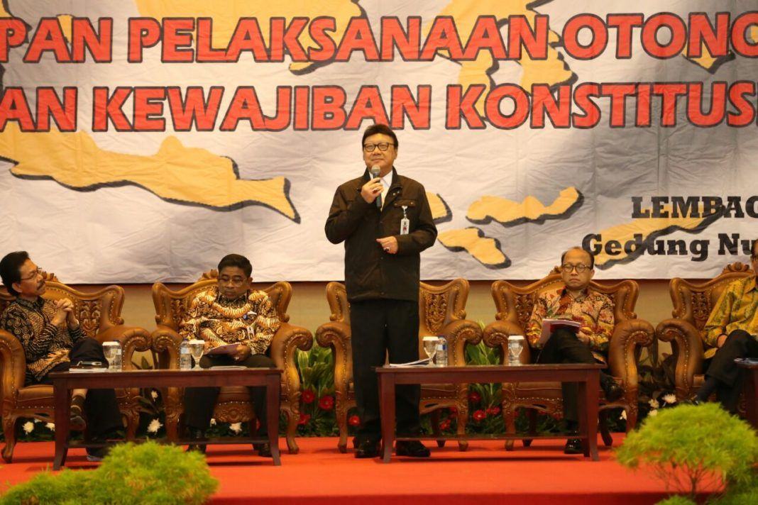 Foto: Menteri Dalam Negeri (Mendagri) Tjahjo Kumolo.