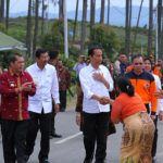 Presiden Jokowi Kunjungi Relokasi Pengungsi Sinabung