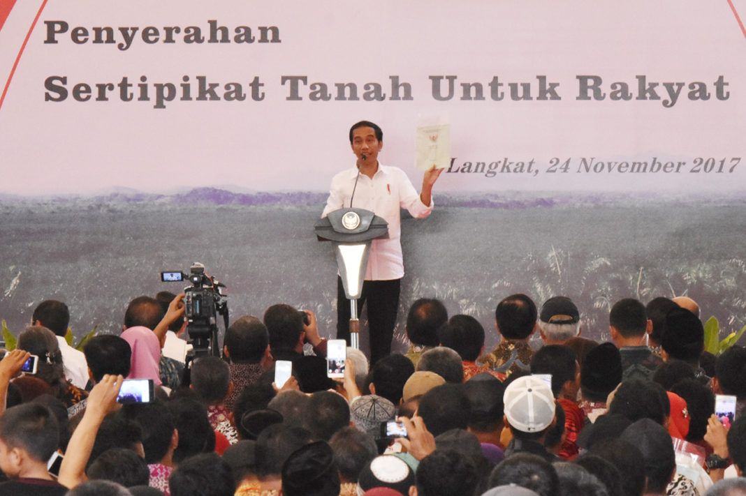 Jokowi ke Langkat, 9.000 Sertifikat Tanah Dibagikan