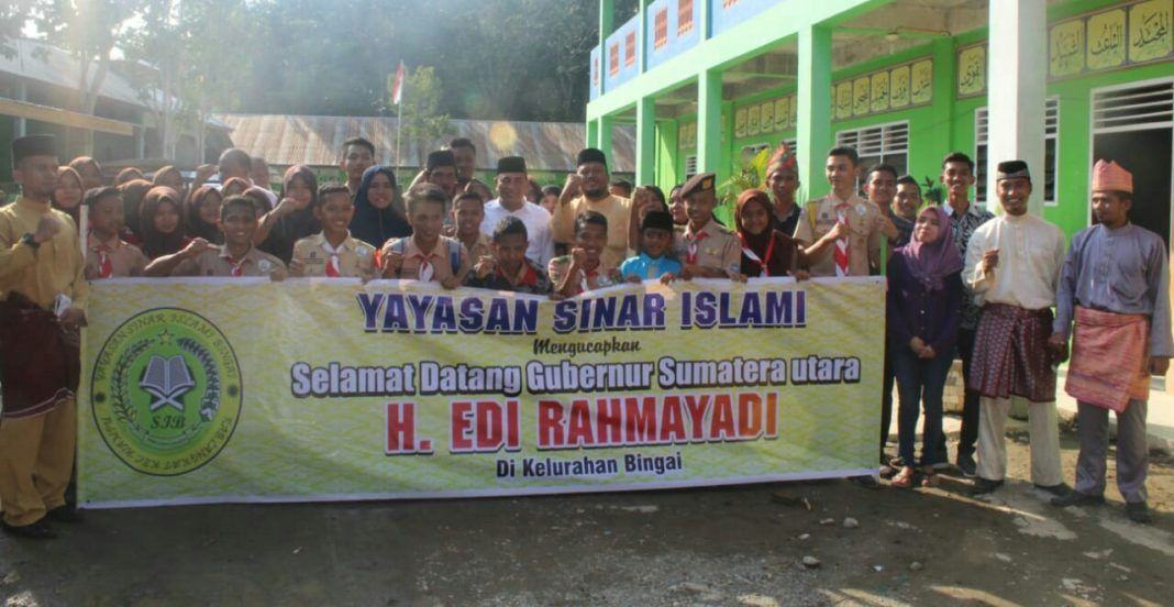 Gubernur Sumut Sambangi Yayasan Sinar Islami Bingai