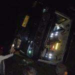 Bus Rombongan Terguling Jalinsum Labusel, Puluhan Penumpang Luka-luka