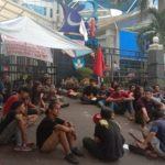 Demo Hardiknas, KANPMI Bangun Tenda Perjuangan Sampai Menang