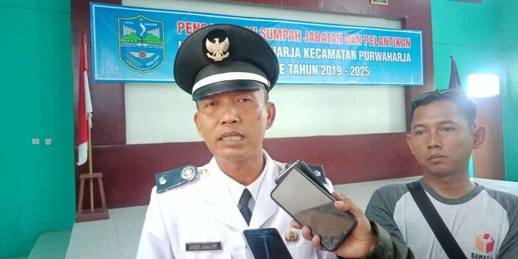 Walikota Banjar, Hadiri Pelantikan Kepala Desa Terpilih Desa Raharja
