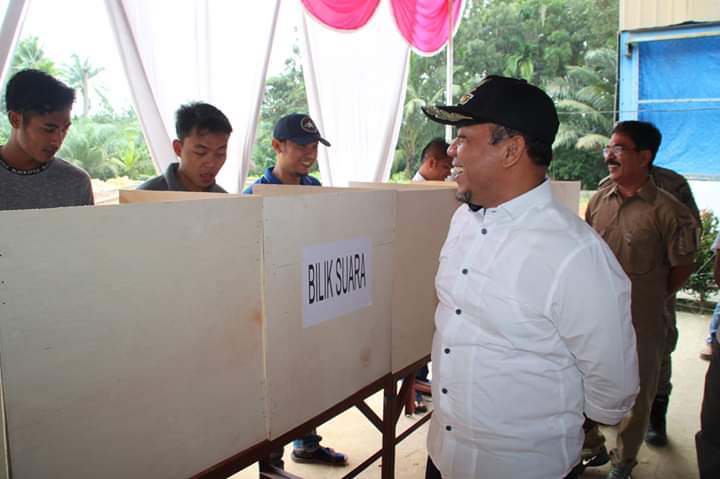 Bupati dan Ketua DPRD Labuhanbatu, Monitoring Pilkades Serentak