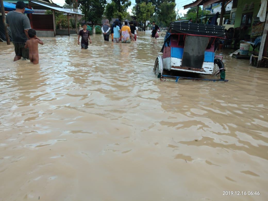 Banjir di Tebing Tinggi, Akses Menuju Kota Putus Total