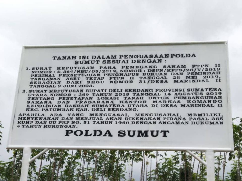 PTPN 2 Diminta Patuhi Supremasi Hukum Terkait Konflik Dengan PT. Sianjur Resort