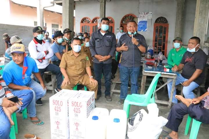 Cegah Covid-19, DKP Kota Medan Salurkan Bantuan pada Warga TPA Terjun