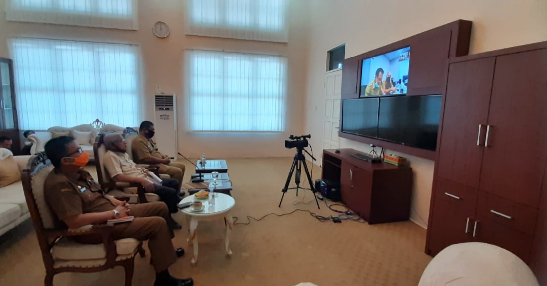 Pemkab Asahan, Laksanakan Musrenbang melalui Video Conference