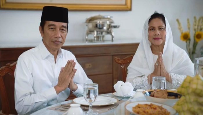 Presiden Jokowi dan Ibu Negara Sampaikan Ucapan Selamat Idulfitri