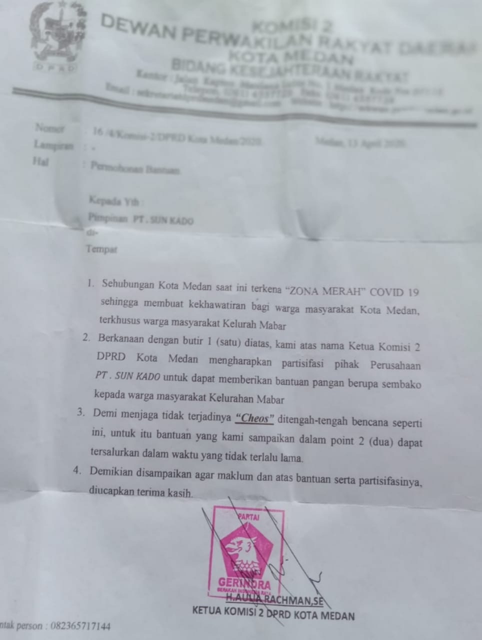 BKD DPRD Medan Tindak Lanjuti Laporan HMI Sumut, Dugaan Masalah Aulia Rahman