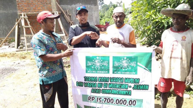 PCINU Jerman Bantu Pembangunan Masjid di Papua Barat