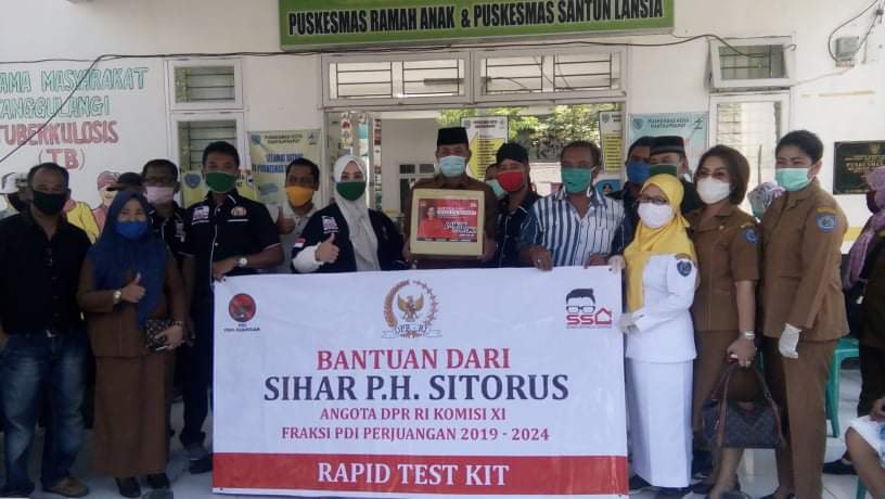 Pemkab Labuhanbatu, Terima Bantuan 250 Paket Rapid Tes dari Anggota DPR-RI Sihar Sitorus
