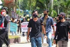 Pemuda Perdagangan Demo, Tuntut Galian C Ilegal Ditutup
