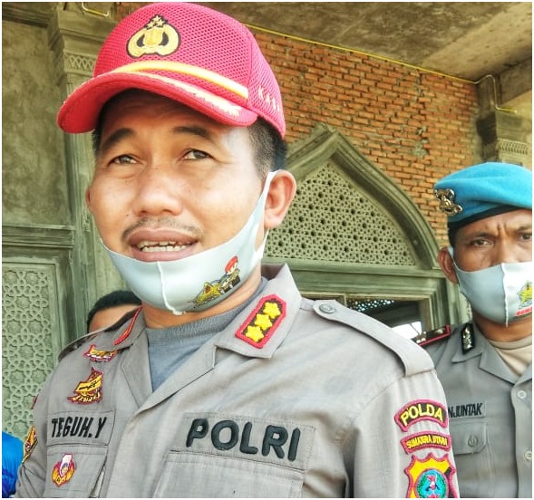 HUT Bhayangkara ke-74, SPN Hinai Polda Sumut Bangun Masjid Secara Swadaya