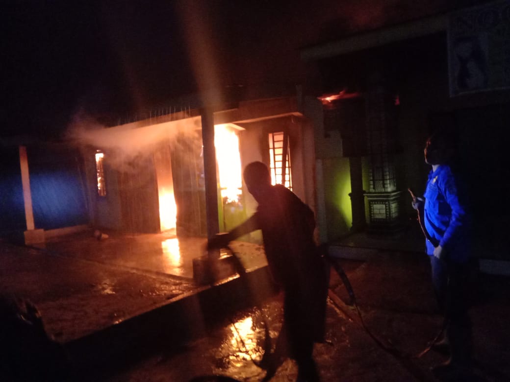 Satu Unit Rumah di Deli Serdang Terbakar, Api Diduga dari Lilin Menyambar Bensin