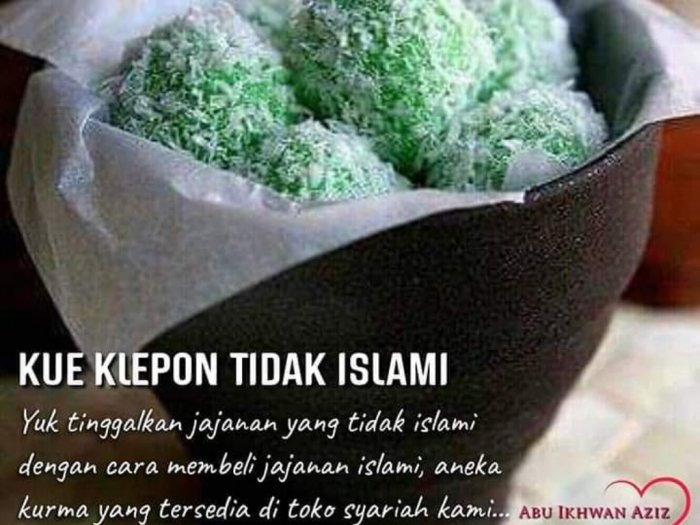 Heboh Kue Klepon Tidak Islami