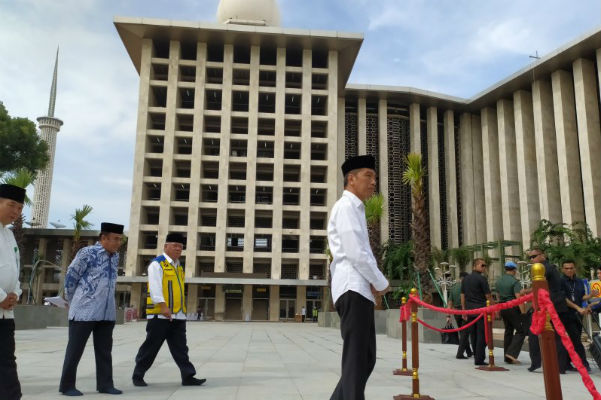 Presiden Jokowi Alhamdulillah Masjid Istiqlal Kini Bersolek Lebih Megah