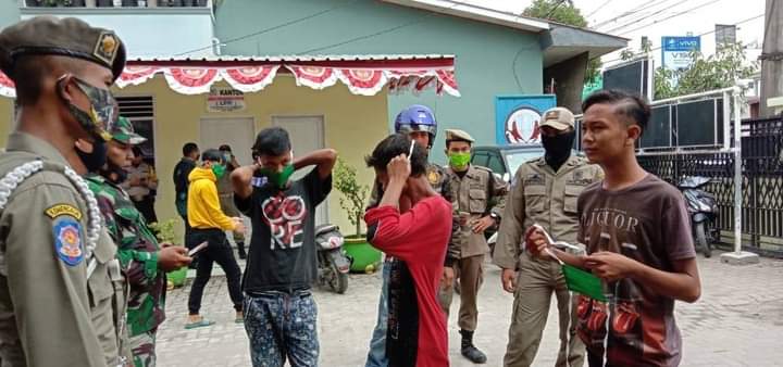Puluhan Warga Medan Deli Terjaring Razia Masker